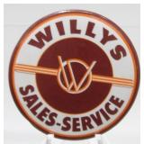 Vintage Willyï¿½s Jeep Sales and Service Button