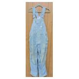 Old Lee Striped Bib Overalls - Complete, Knee