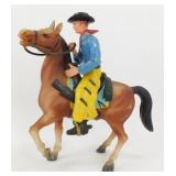 Vintage Hartland Toys Style Cowboy Horse Toy