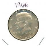 1966 Kennedy Silver Half Dollar - 40% Silver