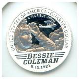 2023-S 99.9% Silver Bessie Coleman U.S. Women