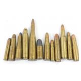 12 Old Small Caliber Bullets - 222, 217, 22, Etc.
