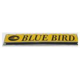 Vintage Bluebird Bus Metal Sign - 15" x 3.5"