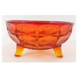 * Real Nice Footed 7" Amberina Bowl