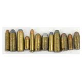 12 Old Bullets - 44-40, 44, 45, Rem., Win, Others