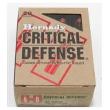 * 20 Factory Rounds of .40 S&W Hornady Critical