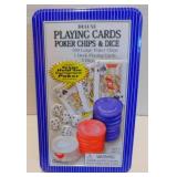 Playing Cards, Poker Chips & Dice