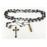 Rare Monk/Nun Waist Rosary - "Cool Carved Bead