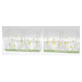 2 New 2 Plastic Cup Sets - 5 oz Glasses