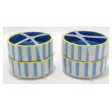 * Two Sets of Two Pinch Bowls