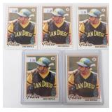 5 Vintage 1978 Dave Winfield Baseball Cards -