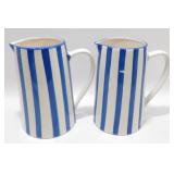 * 2 Ceramic Pitchers