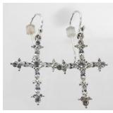 Dazzling Cross Earrings