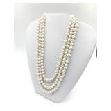 Stainless Steel Fresh Water Pearl Necklace - This