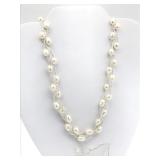 Fresh Water Pearl Necklace and Bracelet Set - Fresh Water Pearl Necklace and Bracelet Set -