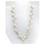 Fresh Water Pearl Necklace and Bracelet Set -