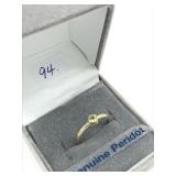 14k Yellow Gold Peridot (0.1 ct) Ring, MSRP $225