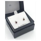 10k Yellow Gold Garnet (0.6 ct) Blue Topaz (0.1 10k Yellow Gold Garnet (0.6 ct) Blue Topaz (0.1