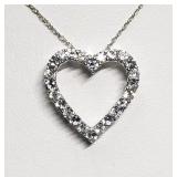 Silver Simulated Aquamarine Cubic Zirconia Heart Silver Simulated Aquamarine Cubic Zirconia Heart