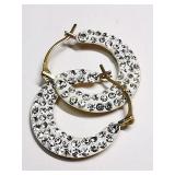 10k Yellow Gold Cubic Zirconia (0.68 g) Earrings, 10k Yellow Gold Cubic Zirconia (0.68 g) Earrings,