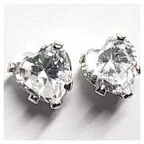 14k White Gold Cubic Zirconia (4 mm) (0.46 g) 10k 14k White Gold Cubic Zirconia (4 mm) (0.46 g) 10k