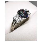 Silver Rainbow Topaz Cubic Zirconia (3.66 g)