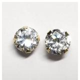 14k Yellow Gold Cubic Zirconia (4 mm) Silicone 14k Yellow Gold Cubic Zirconia (4 mm) Silicone