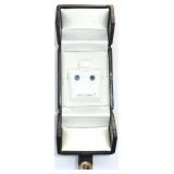 10k Yellow Gold 2 Sapphire (0.68 ct) Earrings, 10k Yellow Gold 2 Sapphire (0.68 ct) Earrings,