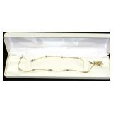 Silver Blue Sapphire (5 ct) Necklace (Length: Silver Blue Sapphire (5 ct) Necklace (Length: