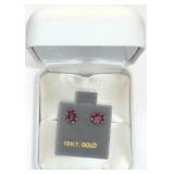 10k Yellow Gold Ruby (0.6 ct) Earrings, MSRP $300 10k Yellow Gold Ruby (0.6 ct) Earrings, MSRP $300