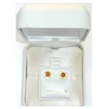 10k Yellow Gold 2 Citrine (0.3 ct) Earrings, MSRP