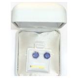 10k Yellow Gold Tanzanite (3 ct) Earrings, MSRP