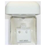 14k Yellow Gold 2 Diamond (0.2 ct) Earrings, MSRP 14k Yellow Gold 2 Diamond (0.2 ct) Earrings, MSRP