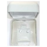 14k White Gold Cubic Zirconia 10k Screwback 14k White Gold Cubic Zirconia 10k Screwback