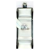 Silver Cubic Zirconia Ring, MSRP $60