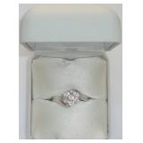 Silver Diamond (3.37 g) Ring, MSRP $180