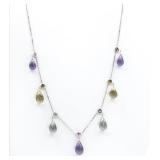 14k White Gold Amethyst (16 ct) Citrine (7.2 ct) 14k White Gold Amethyst (16 ct) Citrine (7.2 ct)