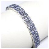 Silver 186 Natural Tanzanite (10.9 ct) (25.64 g) Silver 186 Natural Tanzanite (10.9 ct) (25.64 g)