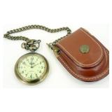 Field Gear Pocket Watch with Chain & Belt Pouch