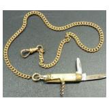 Vintage Simmons A&Z Curb-Link Pocket Watch Chain Vintage Simmons A&Z Curb-Link Pocket Watch Chain