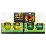 Two 2-Packs of Glass Citronella Scented Candles -