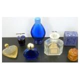 Perfume Bottles including Cobalt Blue and Carved