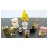 Variety of Miniature Perfume Bottles including