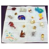 Variety of Character and Animal Pins