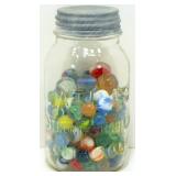 Mason Jar Full of Marbles - 5 Shooters Mason Jar Full of Marbles - 5 Shooters