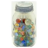 Mason Jar Full of Marbles - 5 Shooters