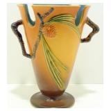 Roseville Pine Cone Vase - Old, Marked 843-8, Roseville Pine Cone Vase - Old, Marked 843-8,