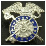 Sterling WW2 Quartermaster Pin Sterling WW2 Quartermaster Pin