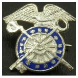 Sterling WW2 Quartermaster Pin