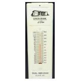 Older Union Bank of Blair Thermometer - Needs